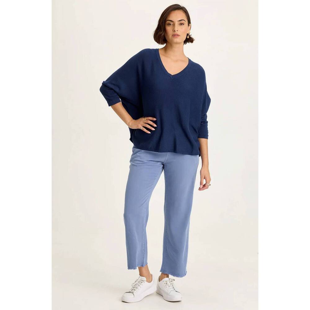 NEW XCVI zia lightweight sweater knit in airdale